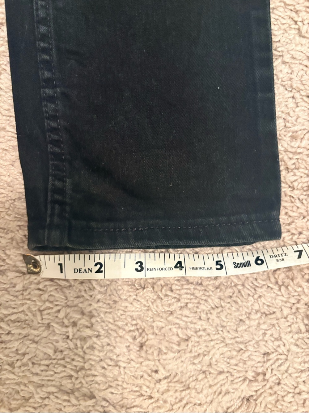 Levi’s 511 Black Jeans 28x30 Slim Straight Leg Dark Wash Denim - Picture 11 of 13